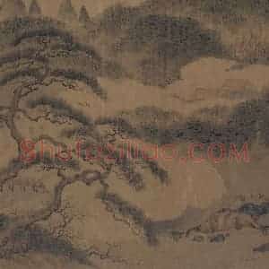 宋代 赵伯骕《万松金阙图》国画山水作品图片赏析