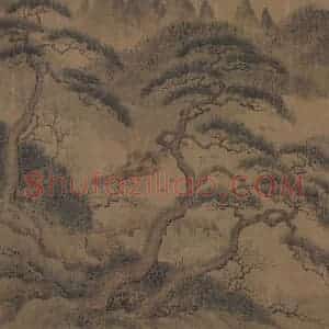 宋代 赵伯骕《万松金阙图》国画山水作品图片赏析