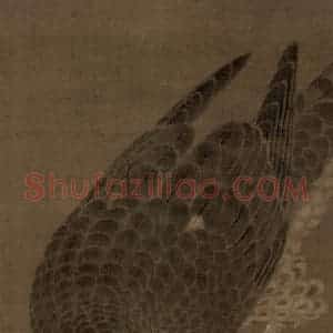宋朝 李迪《枫鹰雉鸡图》国画花鸟作品图片赏析