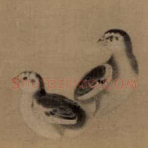 宋朝 李迪《鸡雏待饲图》国画综合作品图片赏析