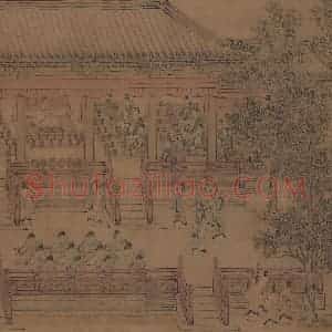 宋朝 马和之《小雅鹿鸣之什图》国画综合作品图片赏析