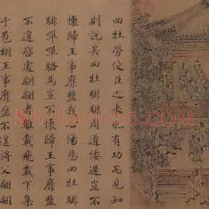 宋朝 马和之《小雅鹿鸣之什图》国画综合作品图片赏析