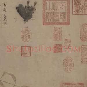 宋代 赵昌《写生蛱蝶图》国画花鸟工笔作品图片赏析