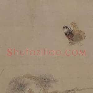 宋代 赵昌《写生蛱蝶图》国画花鸟工笔作品图片赏析