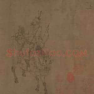 宋代 李公麟《西岳降灵图》国画人物工笔作品图片赏析