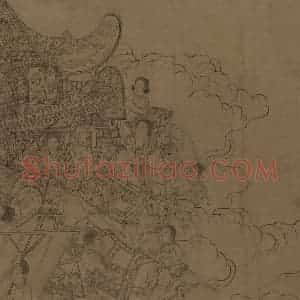 宋代 李公麟《西岳降灵图》国画人物工笔作品图片赏析