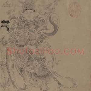 宋代 李公麟《维摩演教图》国画人物工笔作品图片赏析