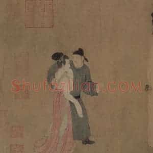 五代 顾闳中《韩熙载夜宴图》国画人物工笔作品图片赏析