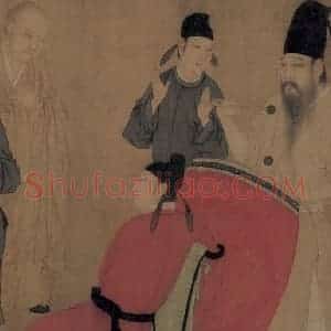 五代 顾闳中《韩熙载夜宴图》国画人物工笔作品图片赏析