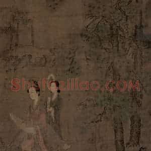 五代 阮郜《阆苑女仙图》国画人物工笔作品图片赏析
