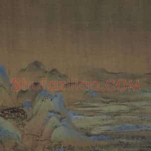 宋代 王希孟《千里江山图》国画山水作品图片赏析