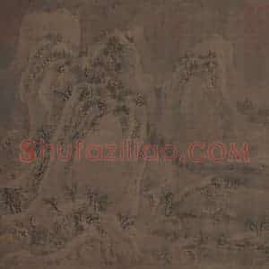 宋代 赵佶《雪江归棹图》国画山水作品图片赏析