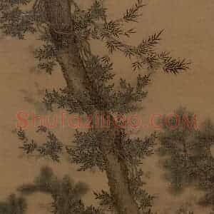 宋代 赵佶《听琴图》国画综合作品图片赏析