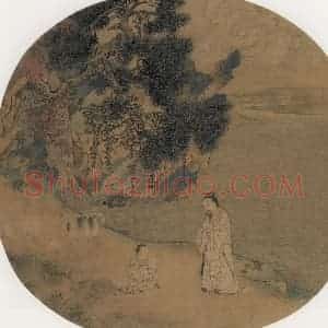 宋代《初平牧羊》国画综合作品图片赏析