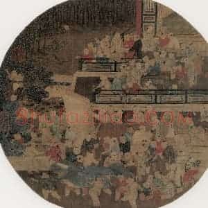 宋代《百子嬉春》国画人物作品图片赏析