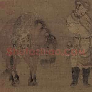 宋代《骑士猎归》国画人物作品图片赏析