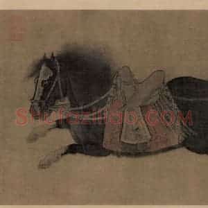 金代 赵霖《昭陵六骏图》国画综合作品图片赏析