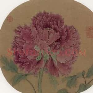 宋朝《牡丹图》国画花鸟作品图片赏析
