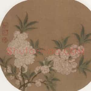 宋朝《碧桃图》国画花鸟作品图片赏析