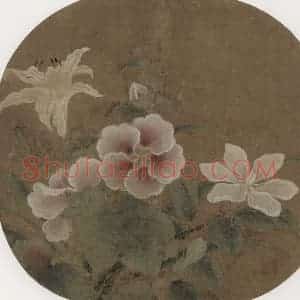 宋朝《夏卉骈芳图》国画花鸟作品图片赏析