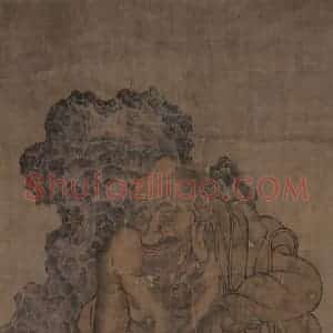 宋代《第十一尊者-罗怙罗尊者图》国画综合作品图片赏析