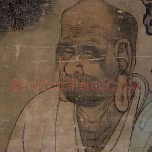 宋代《第十五尊者-阿氏多尊者图》国画综合作品图片赏析