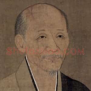 宋代《无凖师范半身像》国画人物作品图片赏析