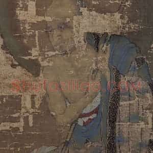 宋代 赵璚《第三尊者-迦诺迦跋厘堕阇尊者图》国画综合作品图片赏析
