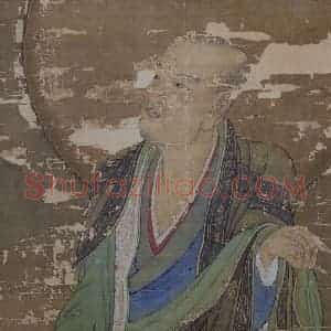 宋代 赵璚《第七尊者-迦理迦尊者图》国画综合作品图片赏析