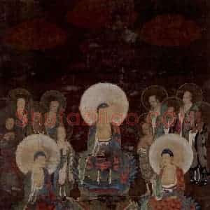 宋代 赵璚《诸尊集会图》国画综合作品图片赏析