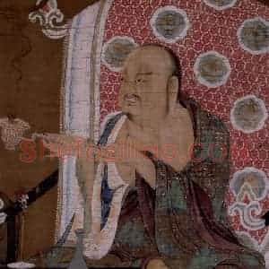 宋代 陆信忠《第二尊者-迦诺迦伐蹉尊者图》国画综合作品图片赏析