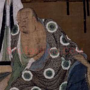 宋代 陆信忠《第四尊者-苏频陀尊者图》国画综合作品图片赏析