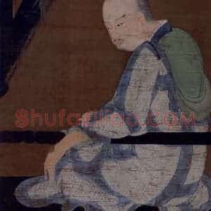 宋代 陆信忠《第十尊者-半讬迦尊者图》国画综合作品图片赏析