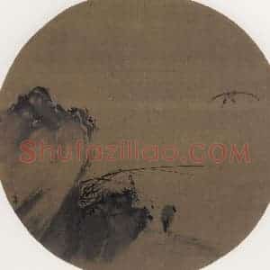 宋代 梁楷《鹭图》国画花鸟作品图片赏析