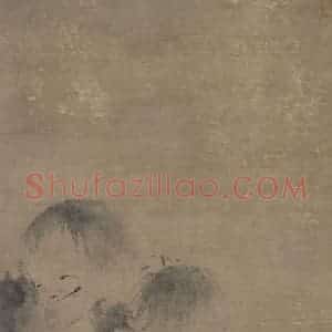 宋代 梁楷《寒山拾得图》国画人物作品图片赏析