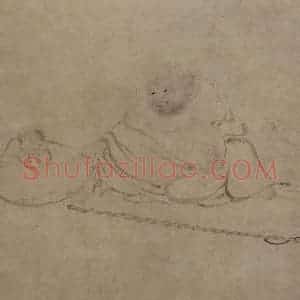 宋代 胡直夫《布袋图》国画人物作品图片赏析