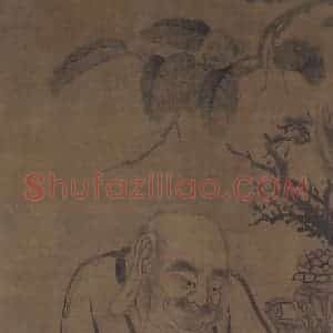 五代 贯休《罗汉图(2)》国画人物作品图片赏析