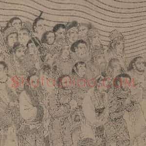 宋朝《番王礼佛图》国画综合作品图片赏析