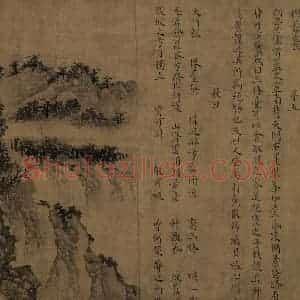 宋朝《卢鸿草堂十志图》国画山水作品图片赏析