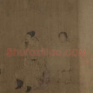 宋朝《萧翼赚兰亭图》国画人物作品图片赏析