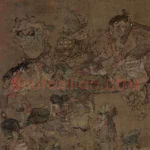 宋朝《大傩图》国画综合作品图片赏析