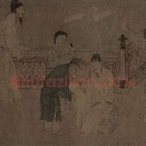宋朝《春宴图》国画综合作品图片赏析
