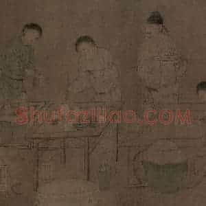 宋朝《春宴图》国画综合作品图片赏析