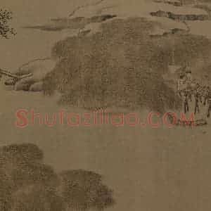 宋代《雪渔图》国画综合工笔作品图片赏析