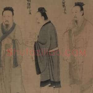 宋代《孔门弟子像》国画人物工笔作品图片赏析