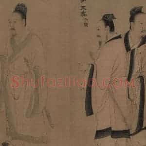 宋代《孔门弟子像》国画人物工笔作品图片赏析