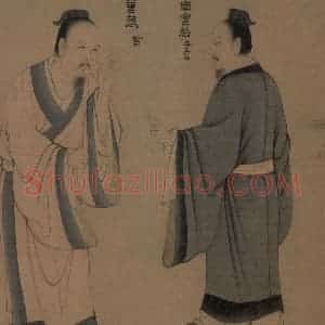 宋代《孔门弟子像》国画人物工笔作品图片赏析