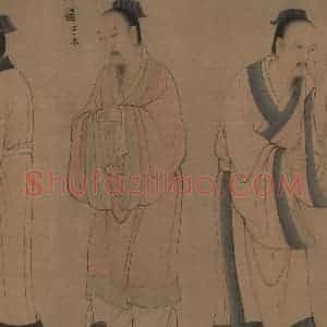 宋代《孔门弟子像》国画人物工笔作品图片赏析