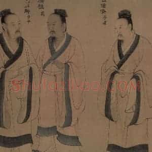 宋代《孔门弟子像》国画人物工笔作品图片赏析