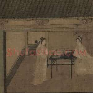 宋代《女孝经图》国画人物工笔作品图片赏析